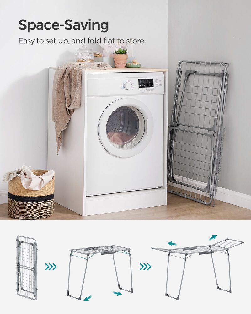Foldable Clothes Drying Rack - Space-Saving and Portable Laundry Solution