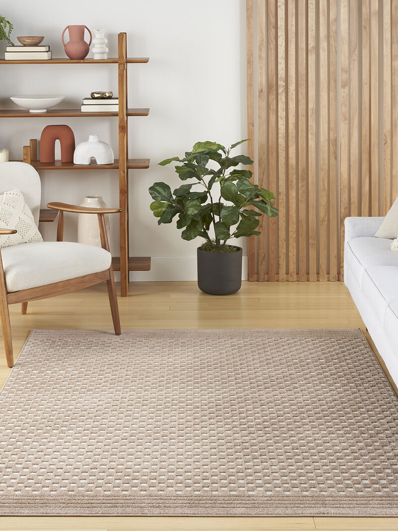 Care Free CAF02 Brown 3'11" x 5'11" Rug