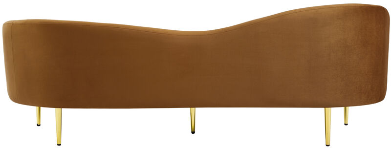 Meridian Furniture Ritz Saddle Velvet Sofa image number 4