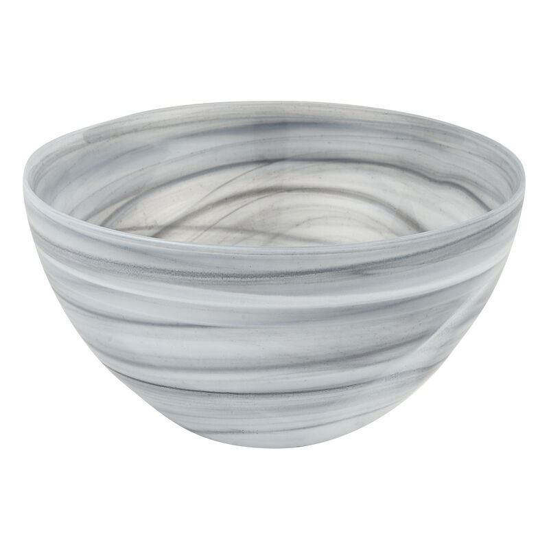 HomeRoots 6" Alabaster Glass Round Candy or Nut Bowl image number 0