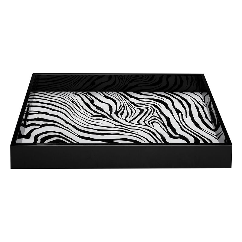 Tray ZEBRAGE Rectangular Small  7.75" x 11.75" image number 0