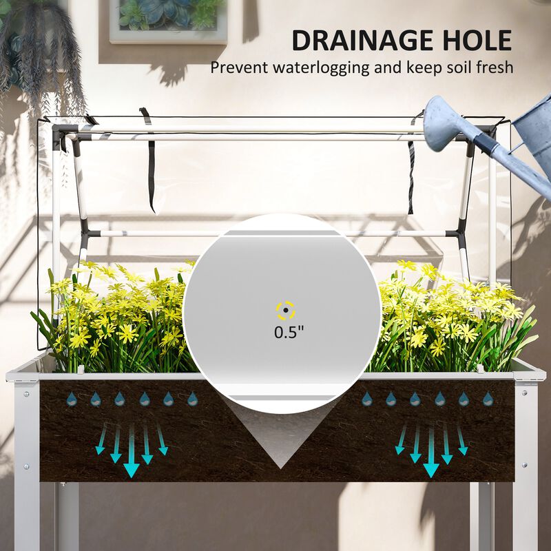 Hivvago Elevated Vegetable Planter with Drainage Hole image number 5