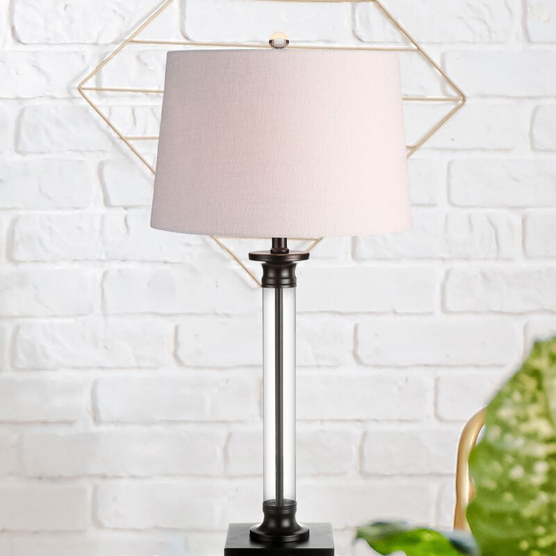 Mason Glass and Metal LED Table Lamp