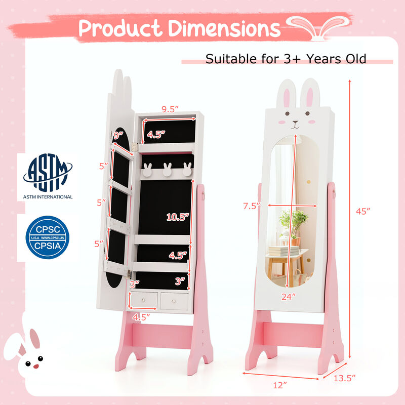 Kids Room Furniture Set with Princess Vanity Table and Chair