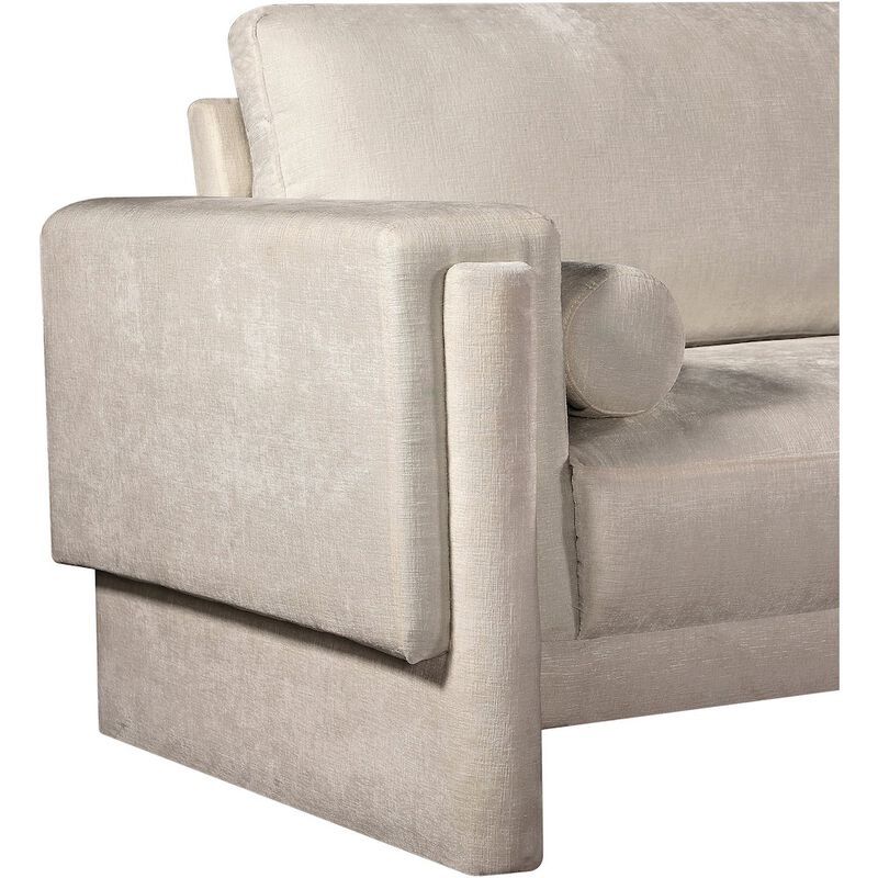 Meridian Furniture Madeline Beige Chenille Fabric Chair