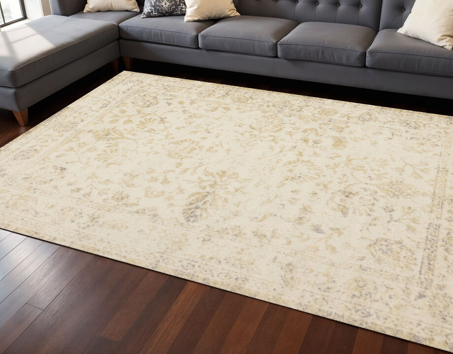 HomeRoots Abstract Area Rug