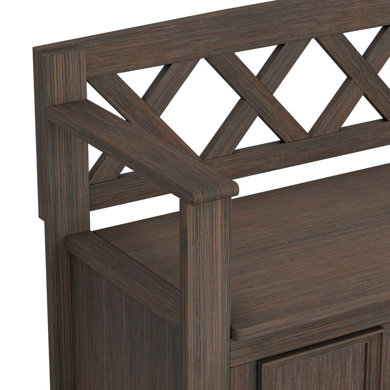 Simpli Home Amherst Entryway Storage Bench image number 6