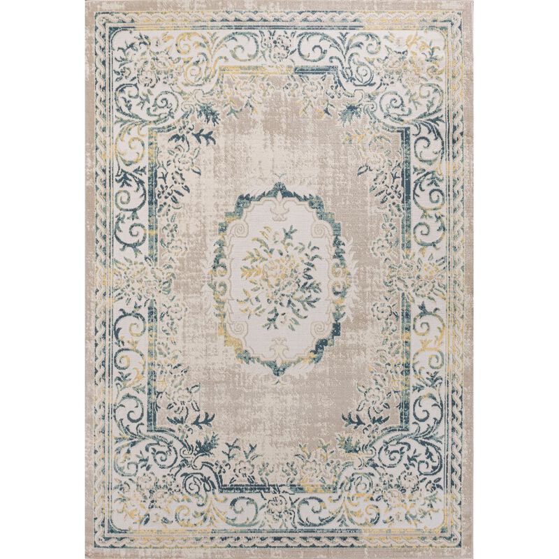 Rosalia Cottage Medallion Area Rug