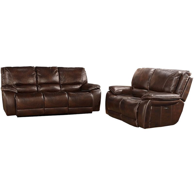 Parker Living Vail - Burnt Sienna Power Reclining Sofa and Loveseat