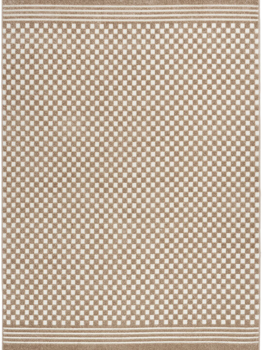 Care Free CAF02 Brown 3'11" x 5'11" Rug