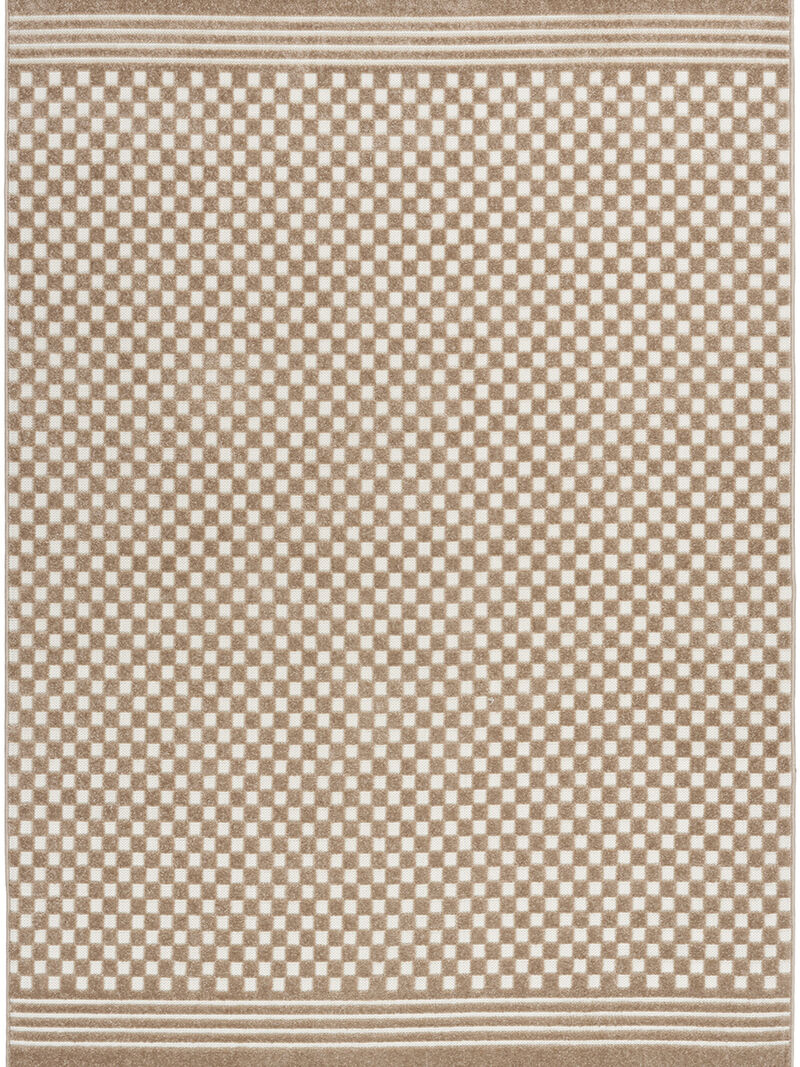 Care Free CAF02 Brown 3'11" x 5'11" Rug