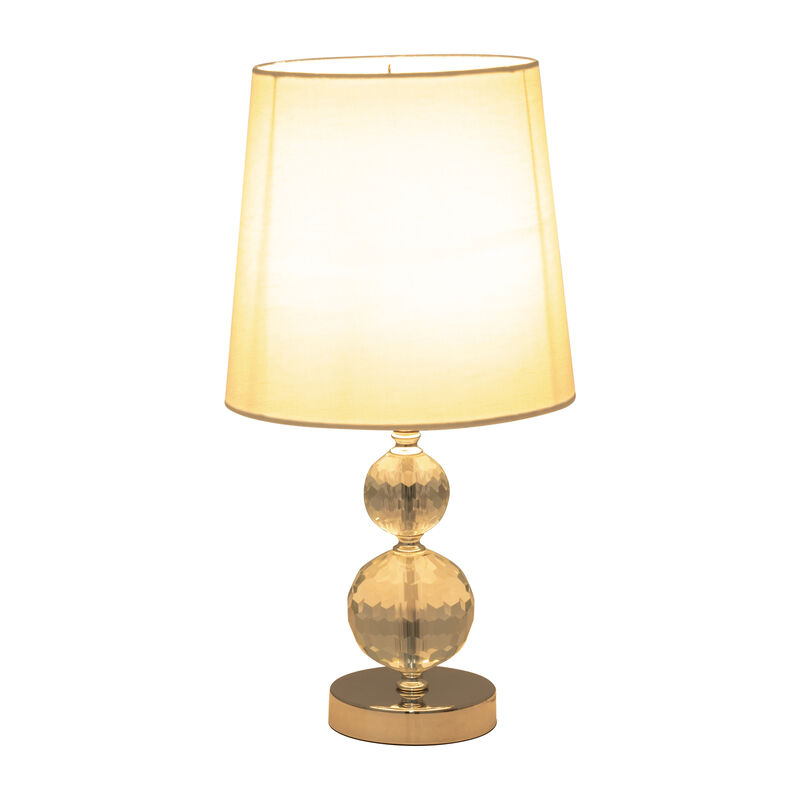 S/2 Crystal Faceted Table Lamp image number 1