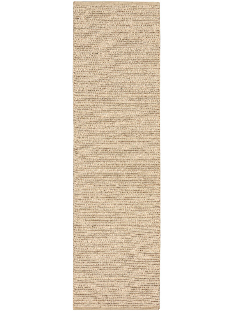 Natural Jute NJT01 Bleached 2' x 6' Rug
