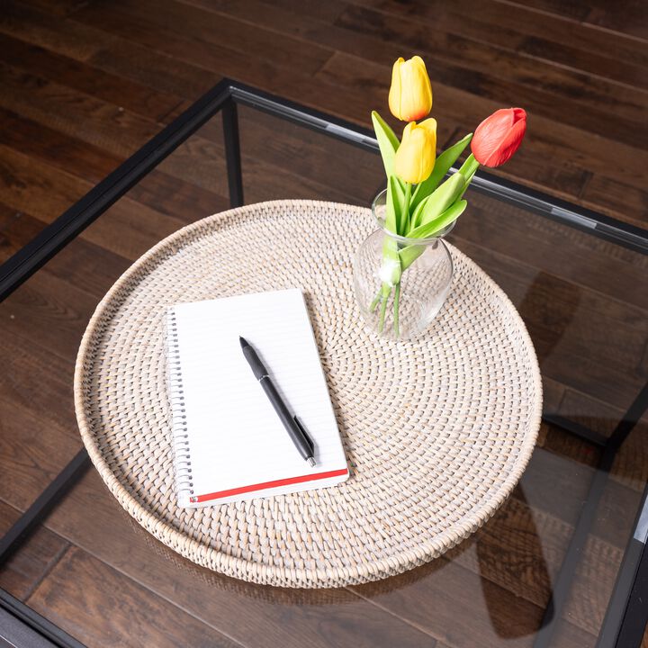 Saboga Home&trade; Round Flat Tray