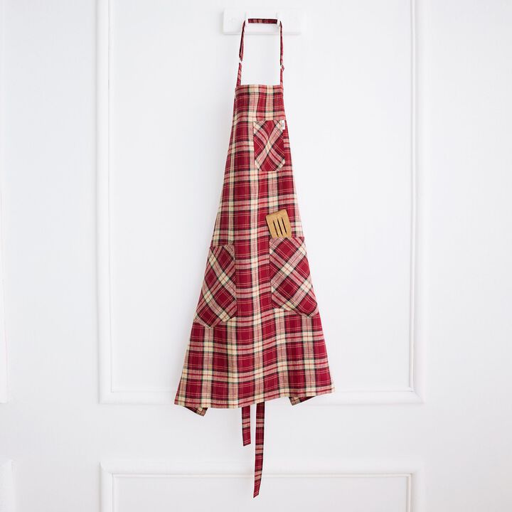 Solino Home 100% Pure Linen Apron - Linen Bib Apron