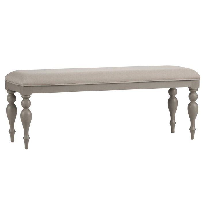 Liberty Furniture Summer House Bench in Dove Gray