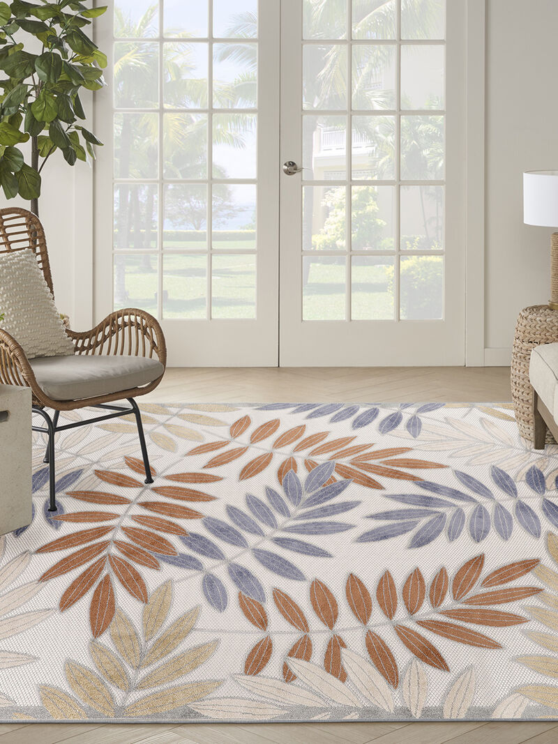 Aloha ALH18 Blue/Mocha 9' x 12' Rug