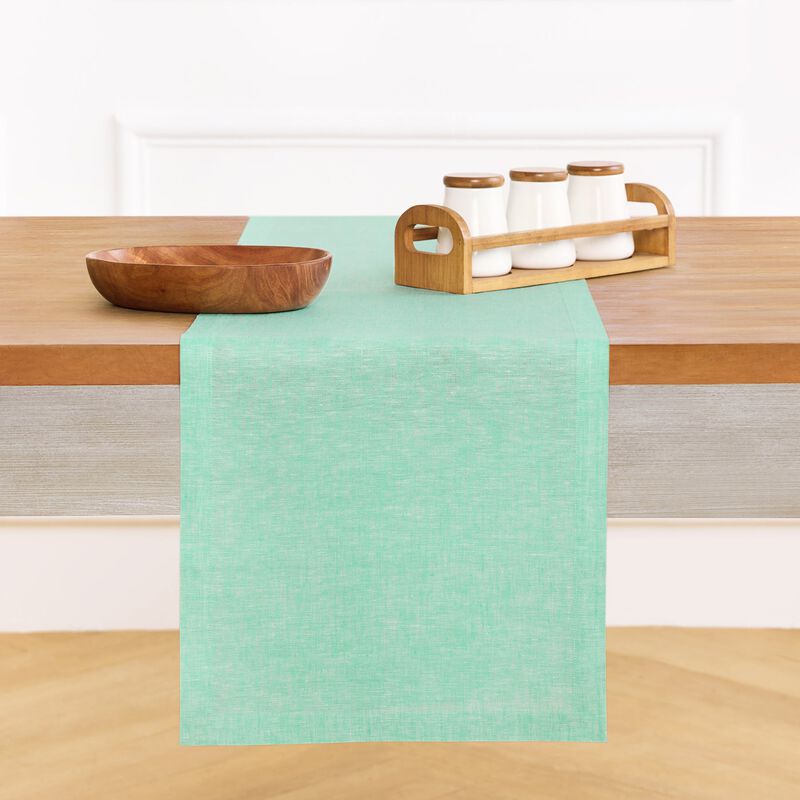 Solino Home Athena 100% Linen Table Runner &ndash; Handcrafted, Machine Washable, Perfect for Holiday and Everyday Dining