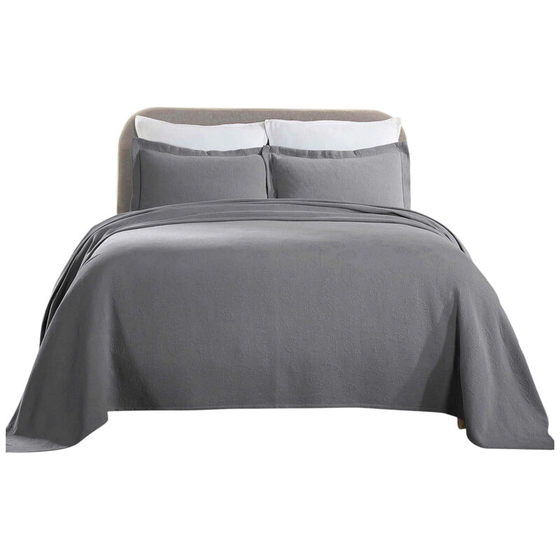 Lightweight Cotton Bedspread Set with Matching Shams image number 2
