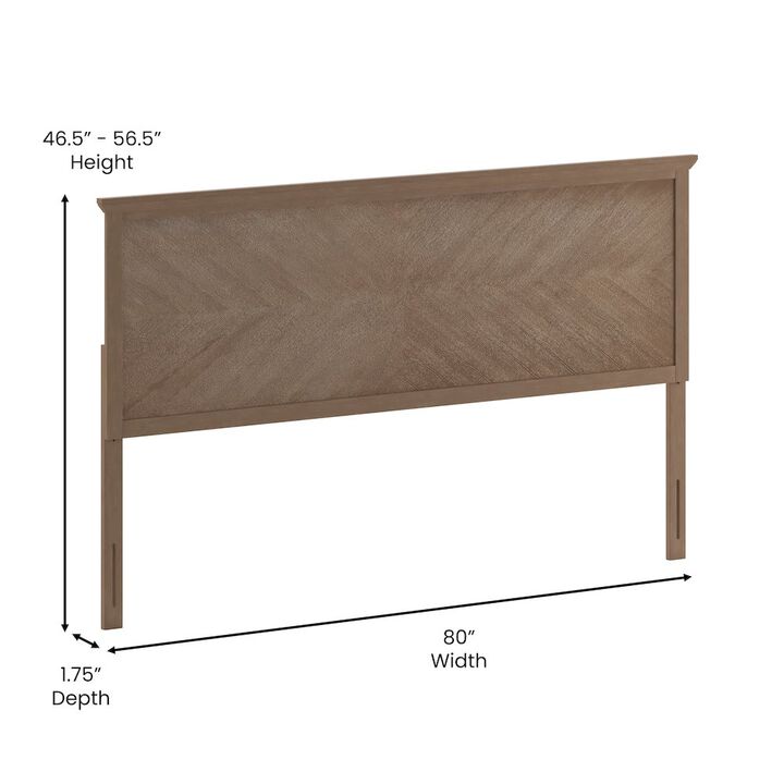 Flash Furniture Contemporary King Size Herringbone Pattern Headboard