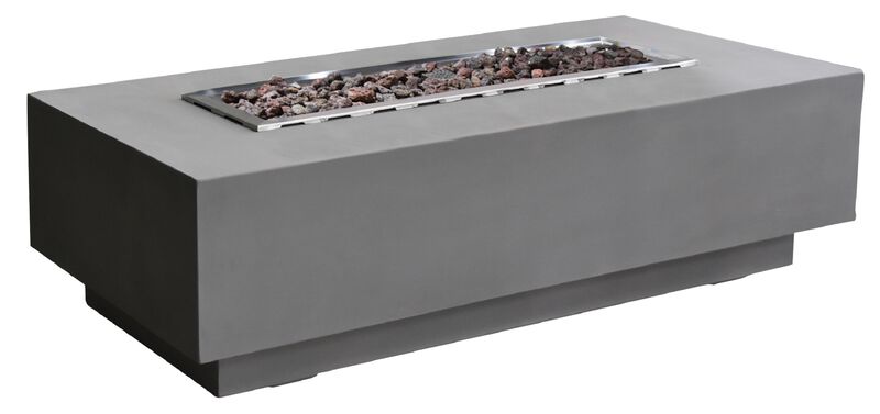 Elementi Granville Concrete Outdoor Patio Fire Pit Table image number 3