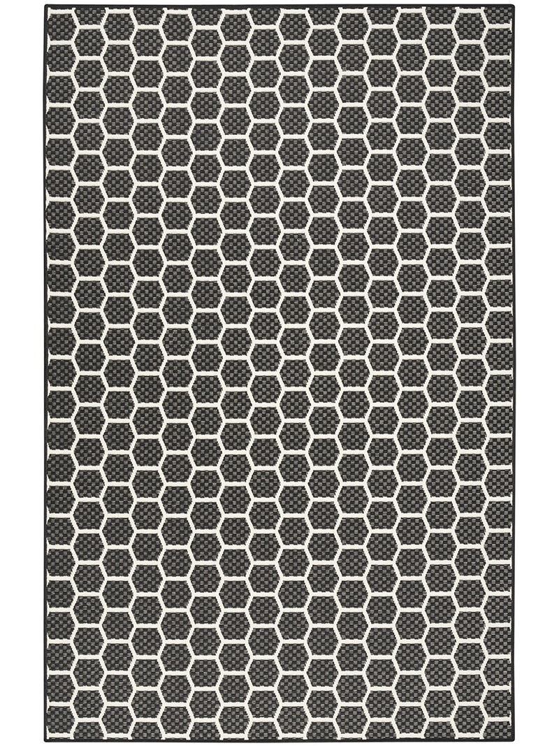 Twist Reversible TWS01 Black 5' x 7' Rug
