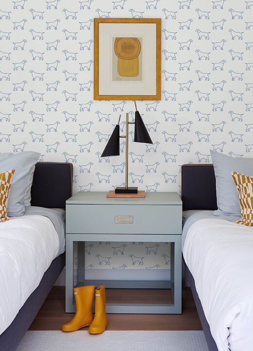 Yoop Off White Dog Wallpaper (Set of 2)