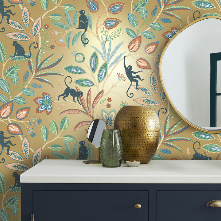 Kenzo Gold Monkey Walk Wallpaper