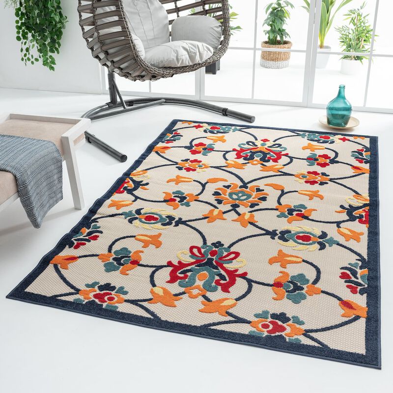 LR Home Copa Cabana Durable Performance Area Rug Outdoor image number 3