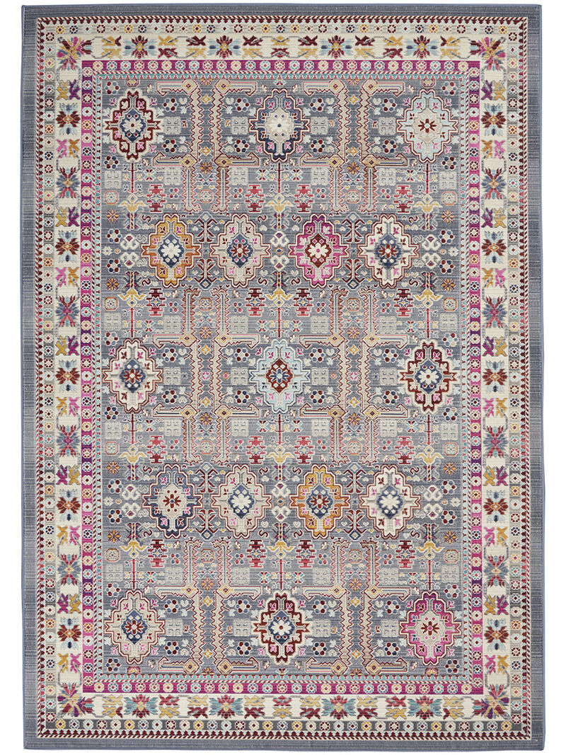 Vintage Kashan VKA05 Gray/Multicolor 4' x 6' Rug