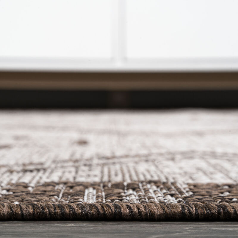 Marokko Diamond Tribal Medallion Indoor/Outdoor Area Rug