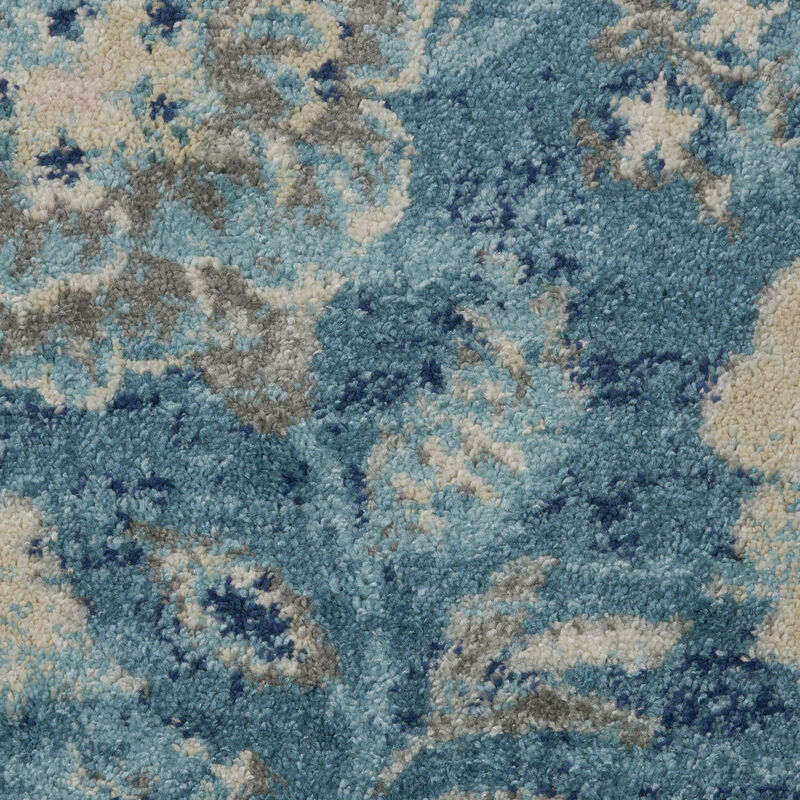 Tranquil TRA02 Turquoise 2' x 4' Rug image number 5
