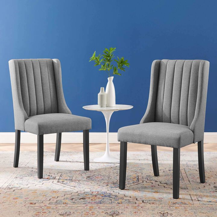 Modway Renew Dining Chair, Set of 2, Light Gray