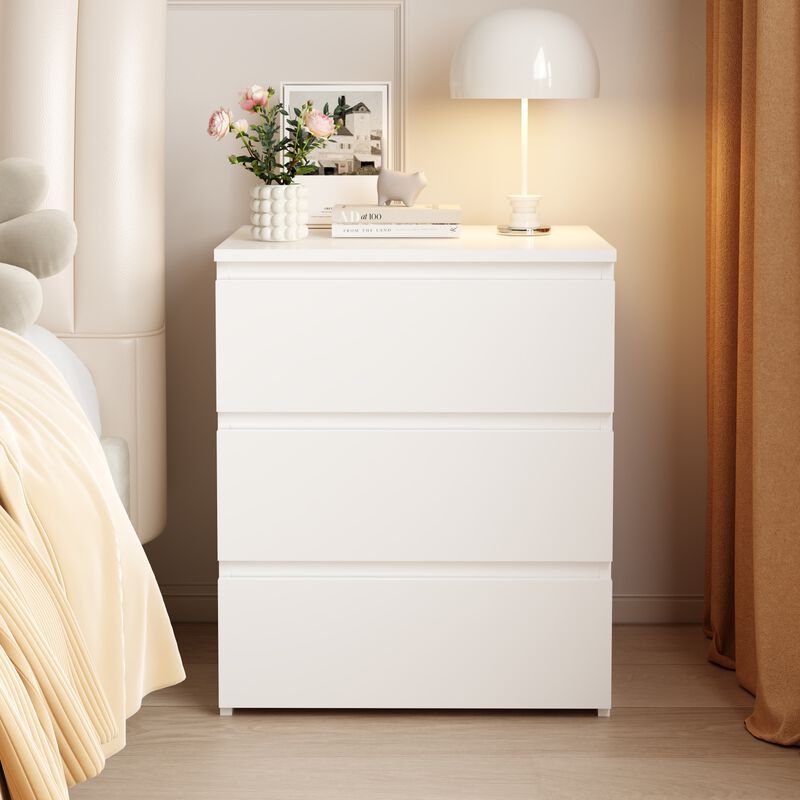 GOODSILO Set of 2 3-Drawer Multi-Functional Storage Units, Versatile Small Dressers, Nightstands, Side Tables, Chests of Drawers for Bedroom, Closet, Home Office, Entryway, Hallway image number 4
