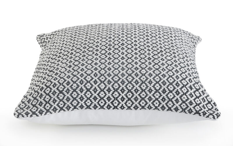 HomeRoots Set of Two Gray Chevron Cotton Throw Pillow image number 2