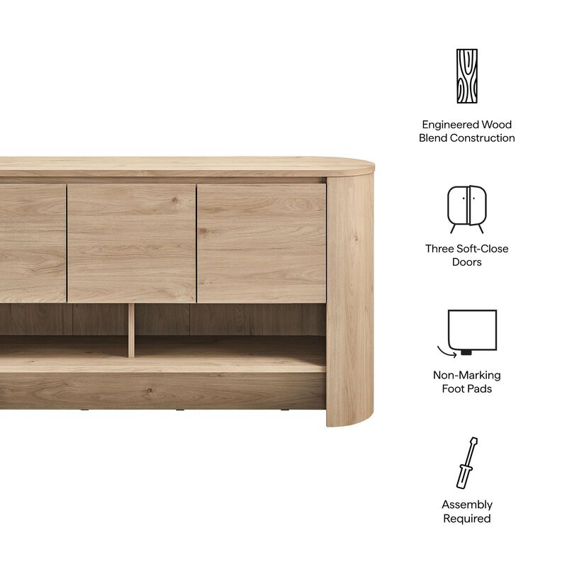 Duval 62" Curved Sideboard image number 3
