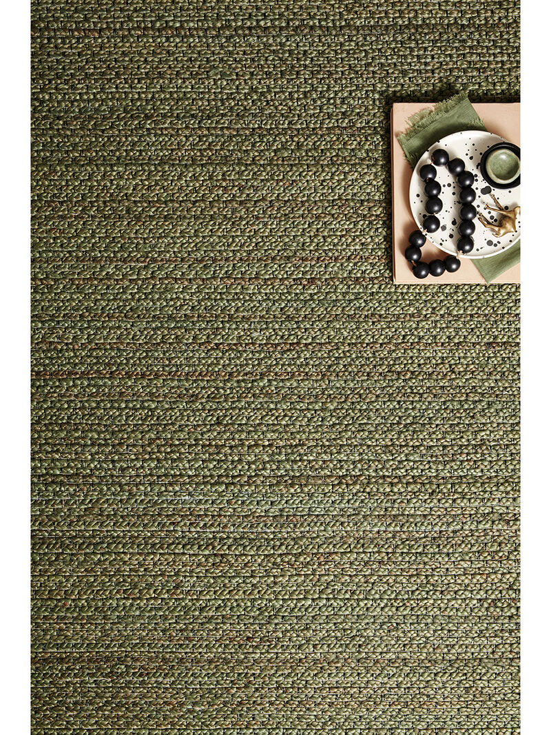 Lily LIL01 Green 3'6" x 5'6" Rug image number 2