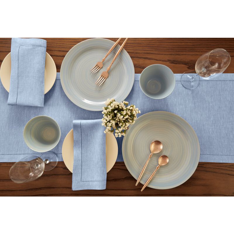 Solino Home Milan 100% Linen Table Runner &ndash; Handcrafted, Machine Washable, Perfect for Holiday and Everyday Dining
