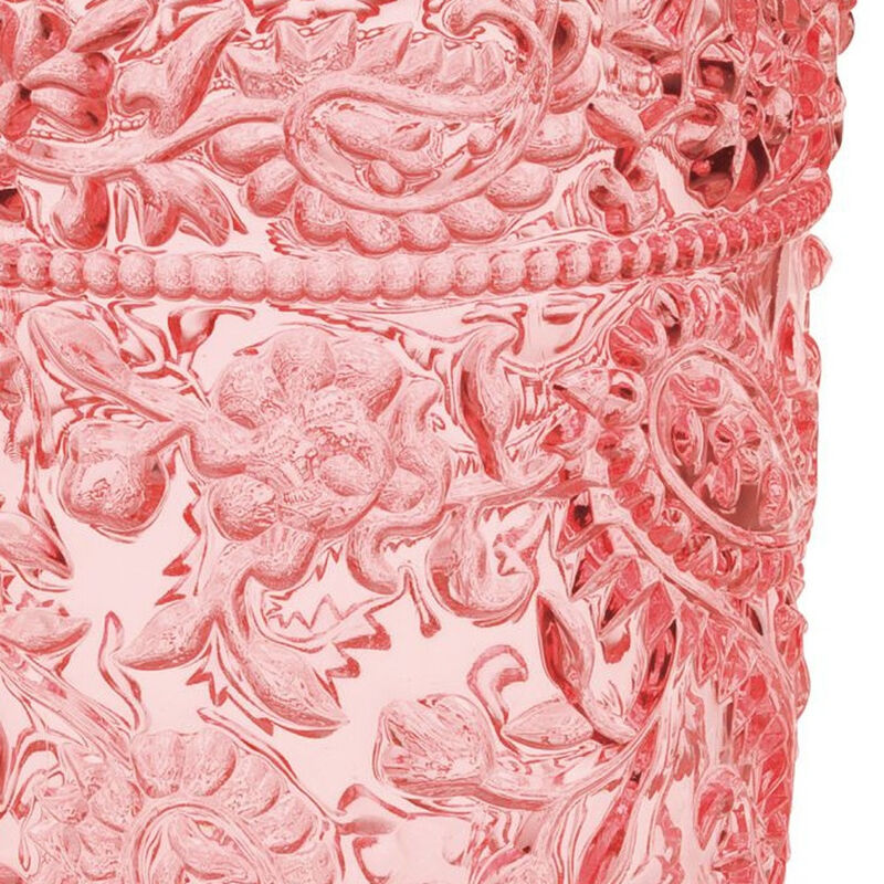 Set of 4 Acrylic Paisley Stemless Highball Tumblers for Cocktails, Bar, and Home Use