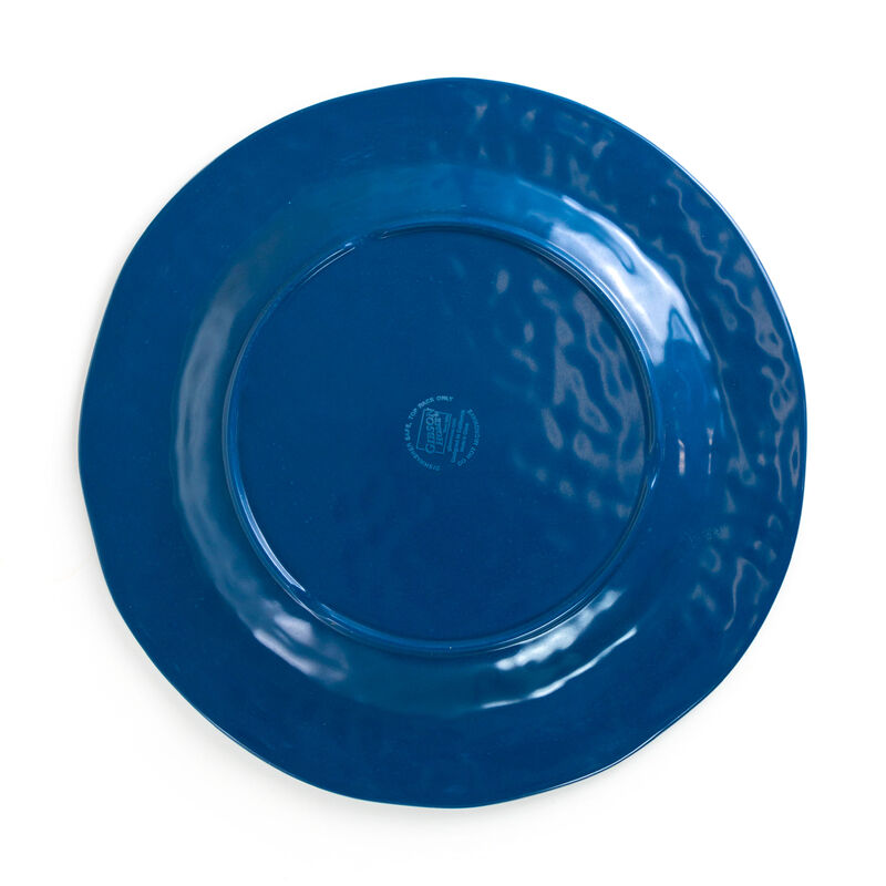 Gibson Home Elixir 12 Piece Melamine Dinnerware Set in Blue image number 3