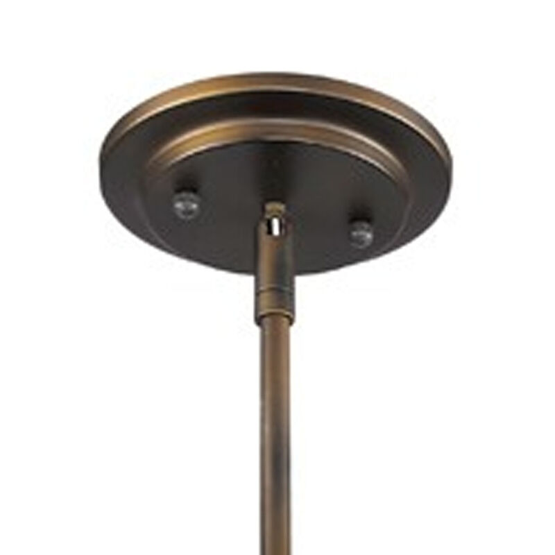 Hivvago Bronze Metal Hanging Light with Mesh Shade