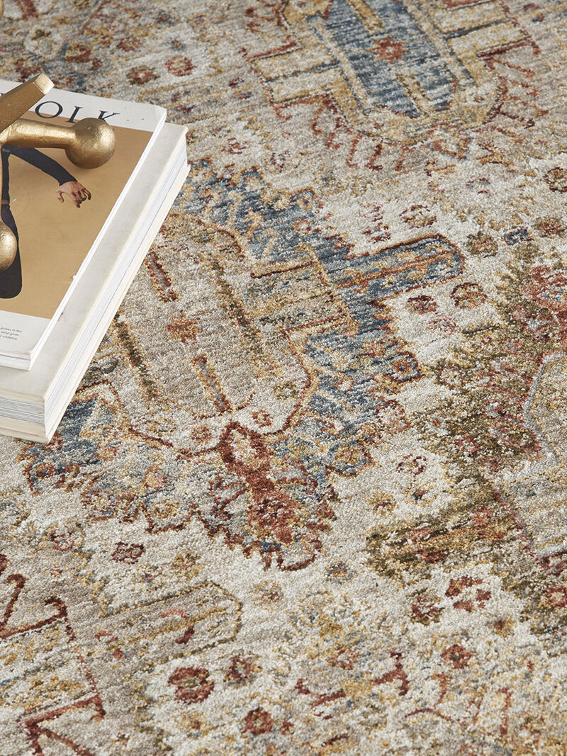 Sahar SHR01 Ivory/Multicolor 3'11" x 5'11" Rug