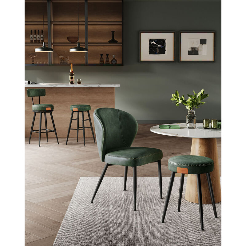 Comfortable Bar Stools Set of 2 for Dining Room or Counter Seating