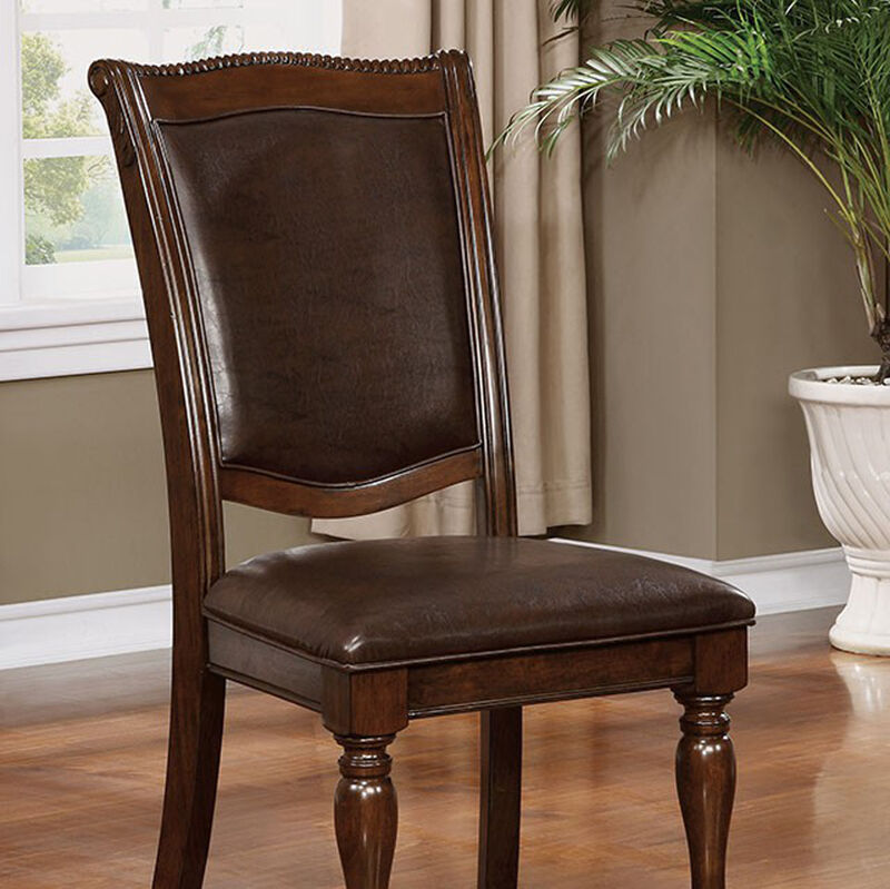 Alpena Traditional Style Side Chair Set Of 2-Benzara