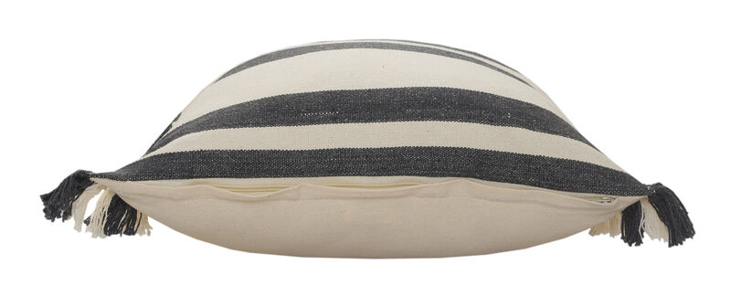 100% Cotton Striped Cushion Pillow &ndash; Zippered Cover for Stylish Decor