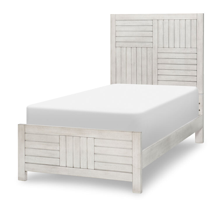 Summer Camp Panel Bed in White