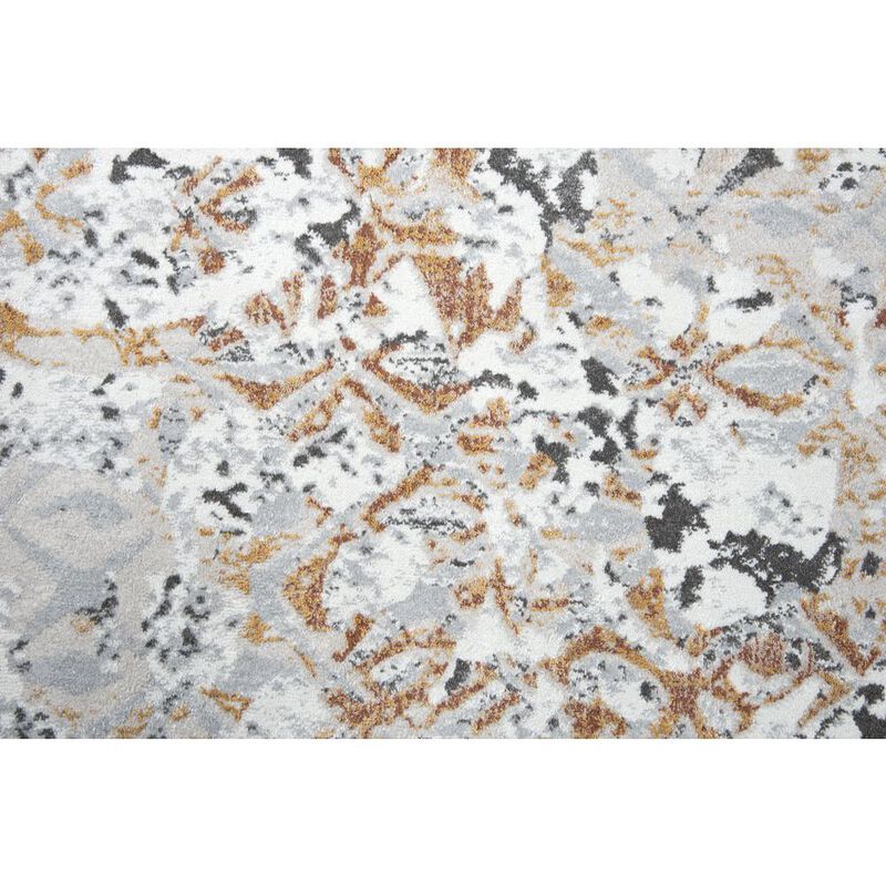 Power Loomed Cut Pile Polypropylene/ Polyester Rug, 3'11" x 5'6"