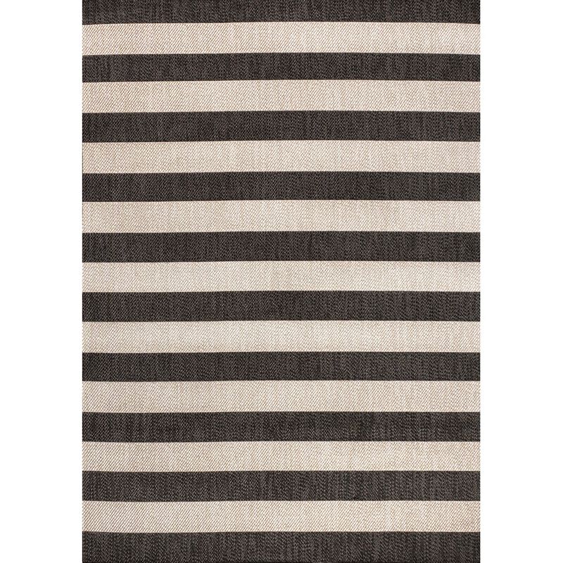 Negril Two Tone Wide Stripe Indoor/Outdoor Area Rug