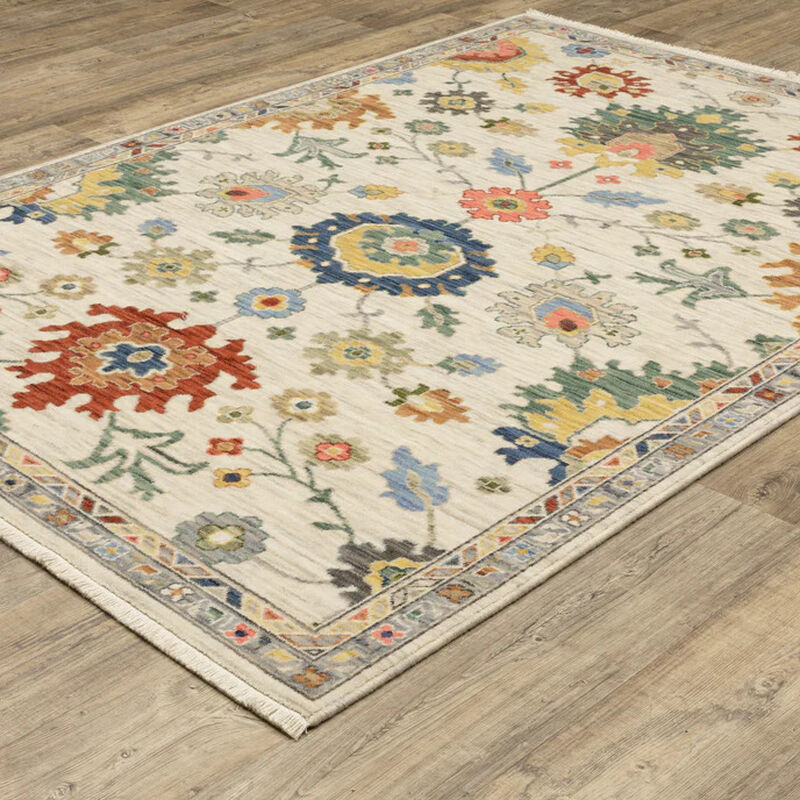 Lucca 5'3" x 7'6" Ivory Rug image number 4