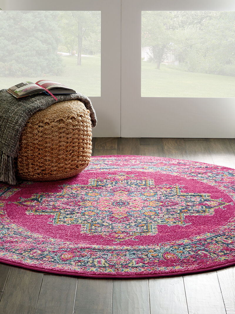 Passion PSN03 Fuchsia 5'3" x 7'3" Rug image number 7